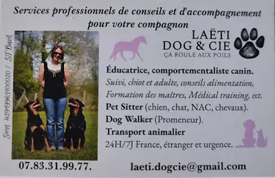 Laëti Dog & Cie Comportementaliste Canin et Educatrice